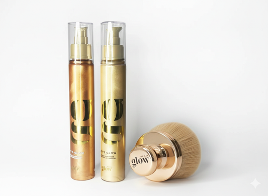 Kit Iluminadores + Pincel corporal para iluminador We Can Glow